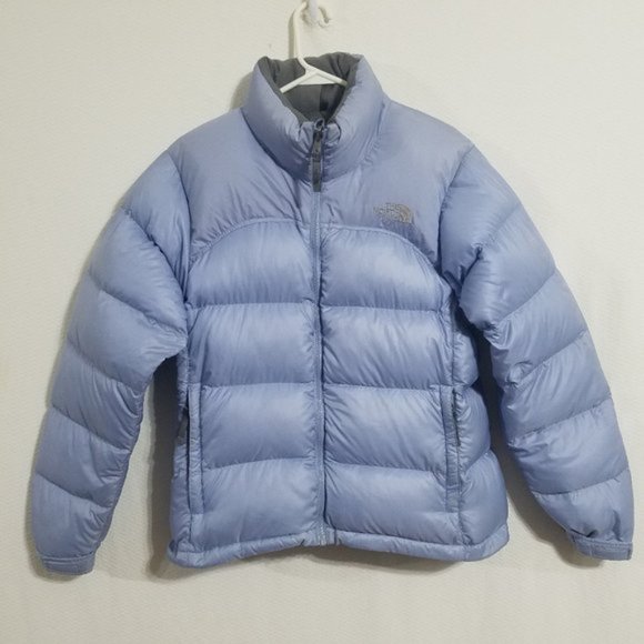 The North Face Jackets Coats North Face Womens Medium Blue Nuptse Puffer Jacket Poshmark